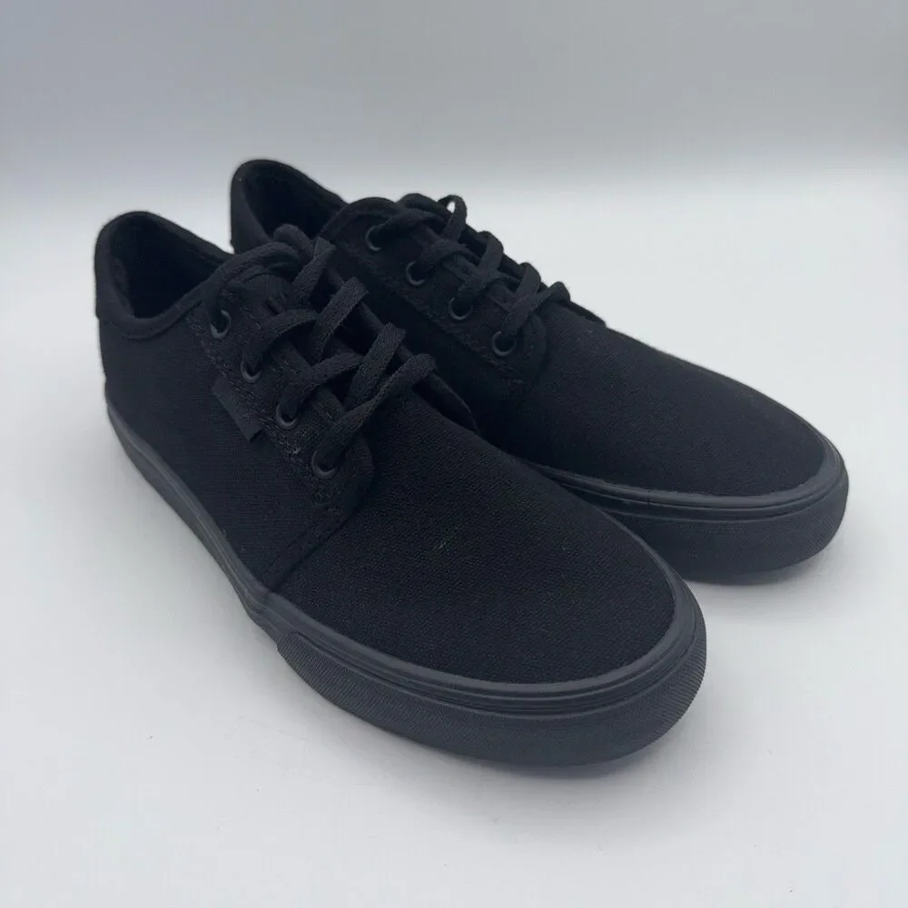 Fila Women's Classic Canvas Sneakers Black Low Top Athletic Shoes Size 7.5 US - Picture 2 of 8